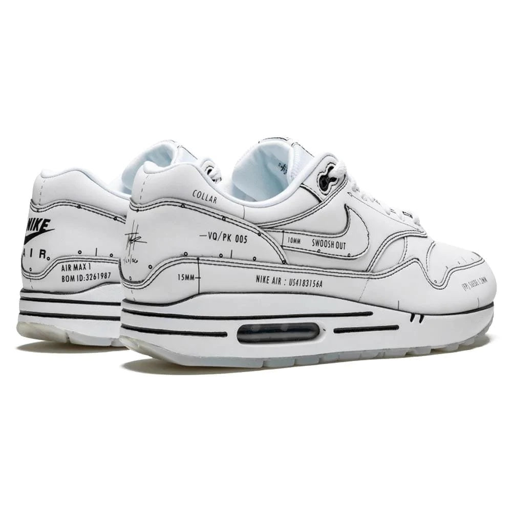 NIKE AIR MAX 1 'SKETCH SCHEMATIC - WHITE'