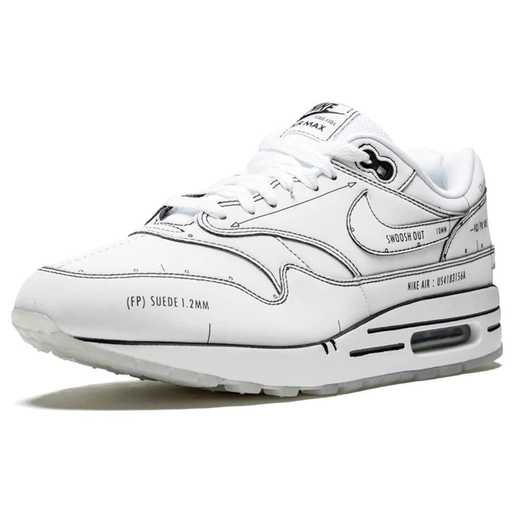 NIKE AIR MAX 1 'SKETCH SCHEMATIC - WHITE'