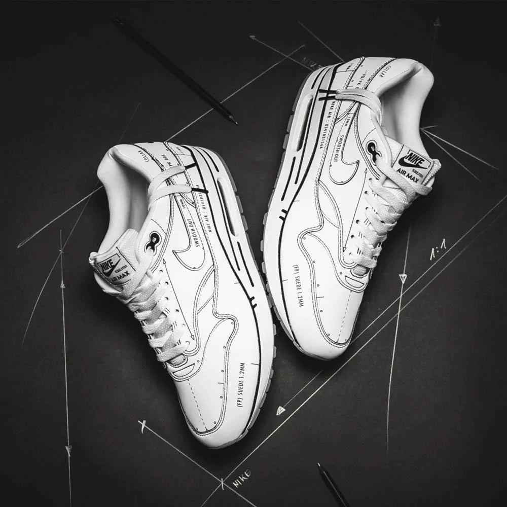 NIKE AIR MAX 1 'SKETCH SCHEMATIC - WHITE'