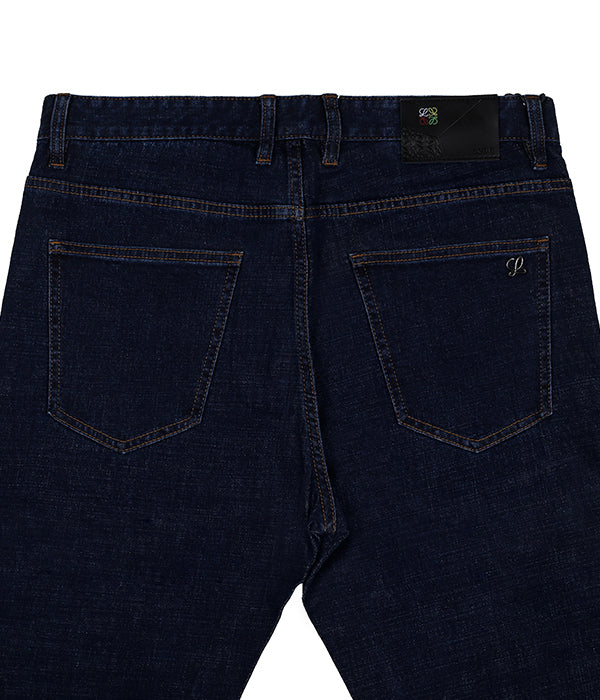 Loewe Slim Fit Stretch Cotton Men's Jeans|Navy Blue