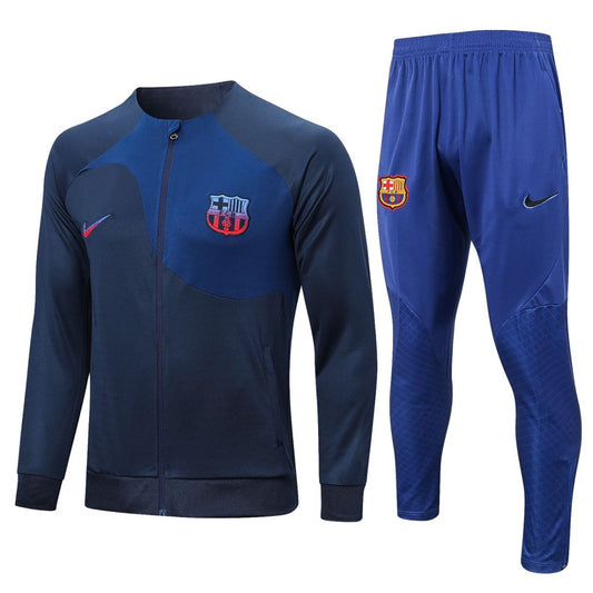 FC Barcelona Blue Training Presentation Soccer Tracksuit 2022-23