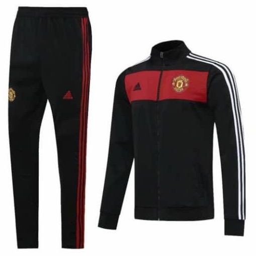 Manchester United Presentation Tracksuit | Black Red White