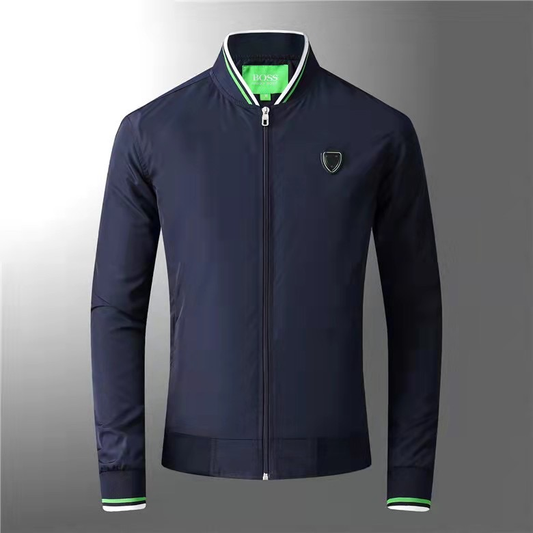 Hugo Boss Zipped-Men's-Poly jacket|Navy Blue