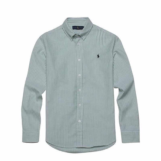 PRL Small Pony Check Shirt | White Green