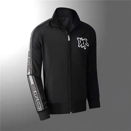 Christian Dior Men's-Poly-Jackets Black|Side Lettering