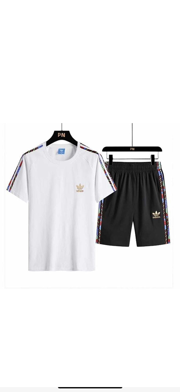 Adidas Summer Outfit T-shirt and Short | Black and White