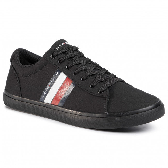 Plimsolls TOMMY HILFIGER Essential Stripes Detail Sneaker | Black