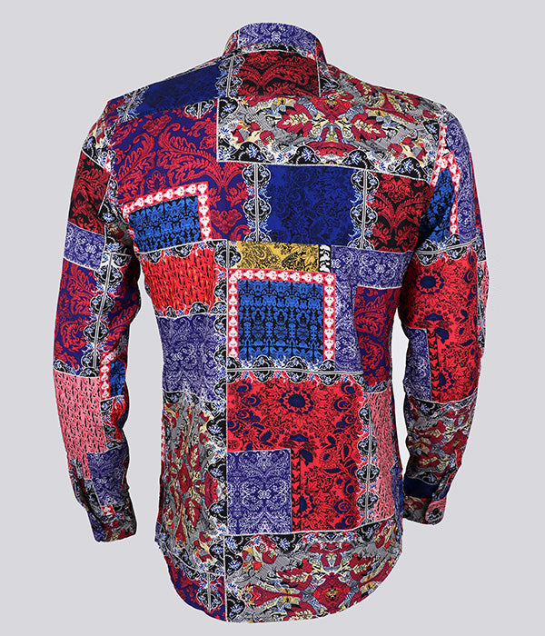 Terry Taylors Vintage Long Sleeve | Blue Pink Purple Yellow