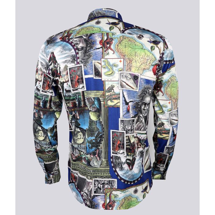 Terry Taylors Vintage Long Sleeve | Navy Blue Blue White