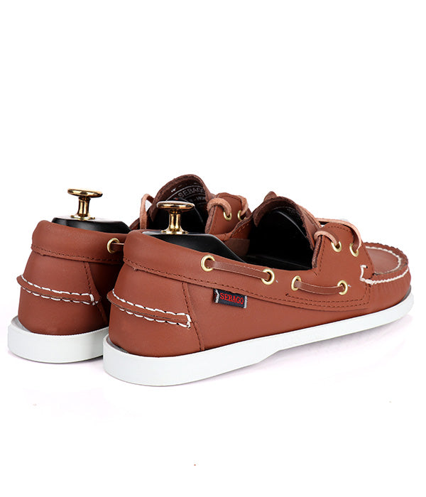 Sebago Dockside Shoe - Brown & White