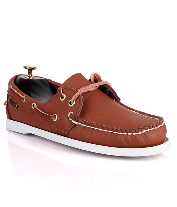 Sebago Dockside Shoe - Brown & White