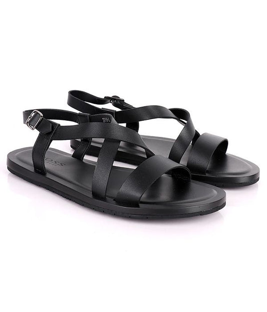 Hugo Boss Buckled Sandals|Black