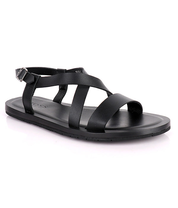 Hugo Boss Buckled Sandals|Black