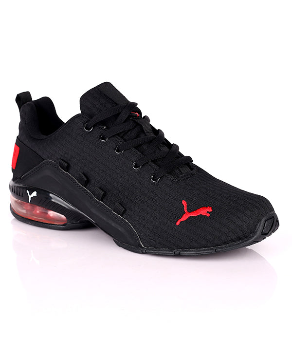 Puma Axelion block mens running shoes | Black Red – Ajebomarket