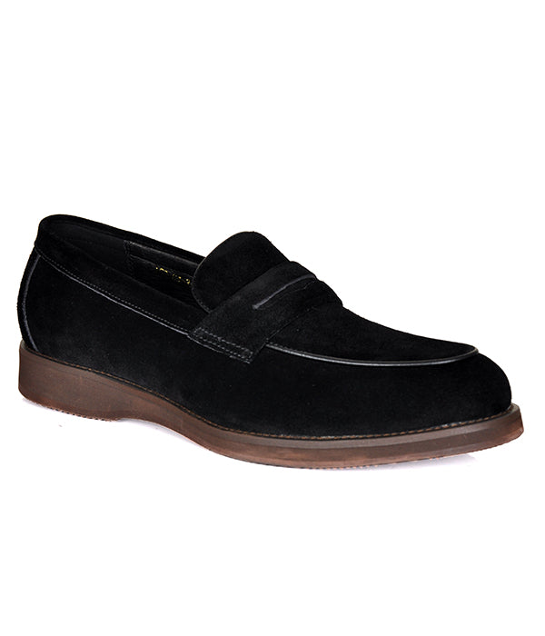 Aldo Black Suede Penny Loafers