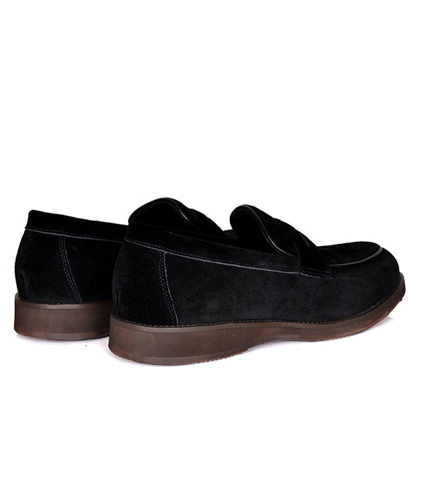 Aldo Black Suede Penny Loafers