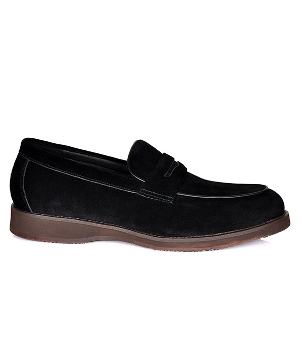 Aldo Black Suede Penny Loafers