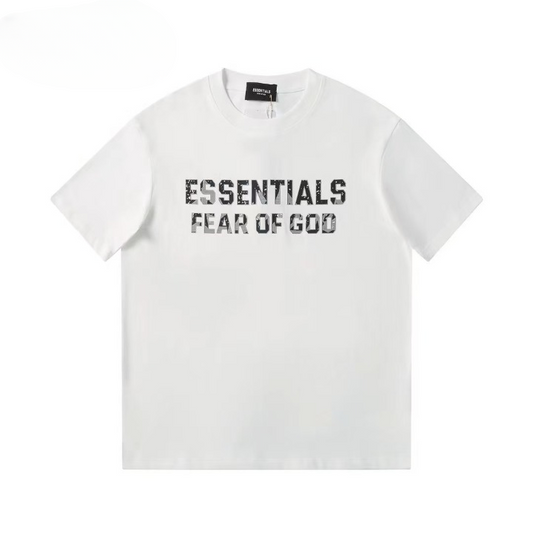 Men's white crew neck t-shirt