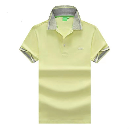 Hugo Boss Men's Cotton Logo Regular Fit PoloShirt|Lime Green