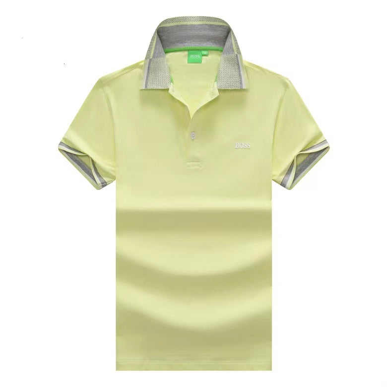 Hugo Boss Men's Cotton Logo Regular Fit PoloShirt|Lime Green