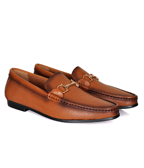 Aldo Brown Horse-bit Leather Shoes