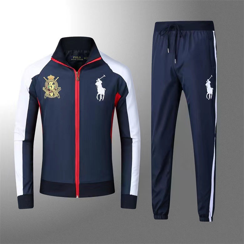 PRL Light Insulated Tracksuit Soft Shell Men's Wind Cover Navy