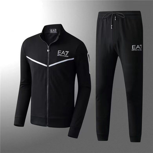 EA7 Emporio Armani Men's Zipper Tracksuit Black