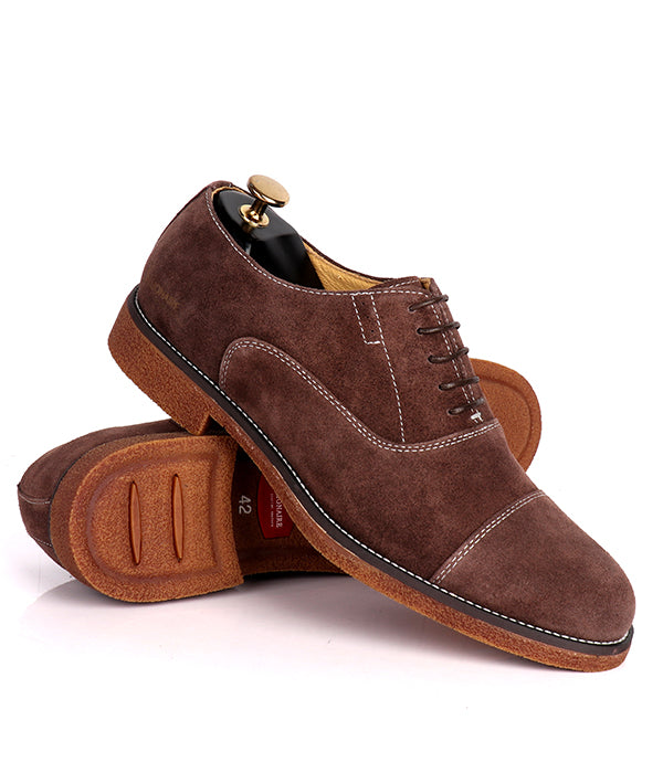 Billionaire Nubuck Lace up Shoe | Chestnut