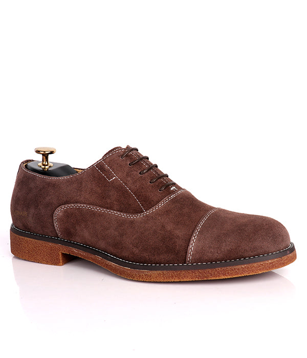 Billionaire Nubuck Lace up Shoe | Chestnut