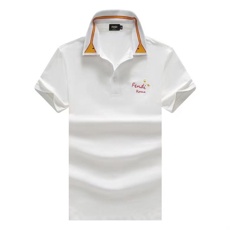 Fendi Roma Cotton polo shirt White – Ajebomarket