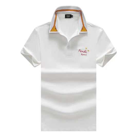 Fendi Roma Cotton polo shirt White