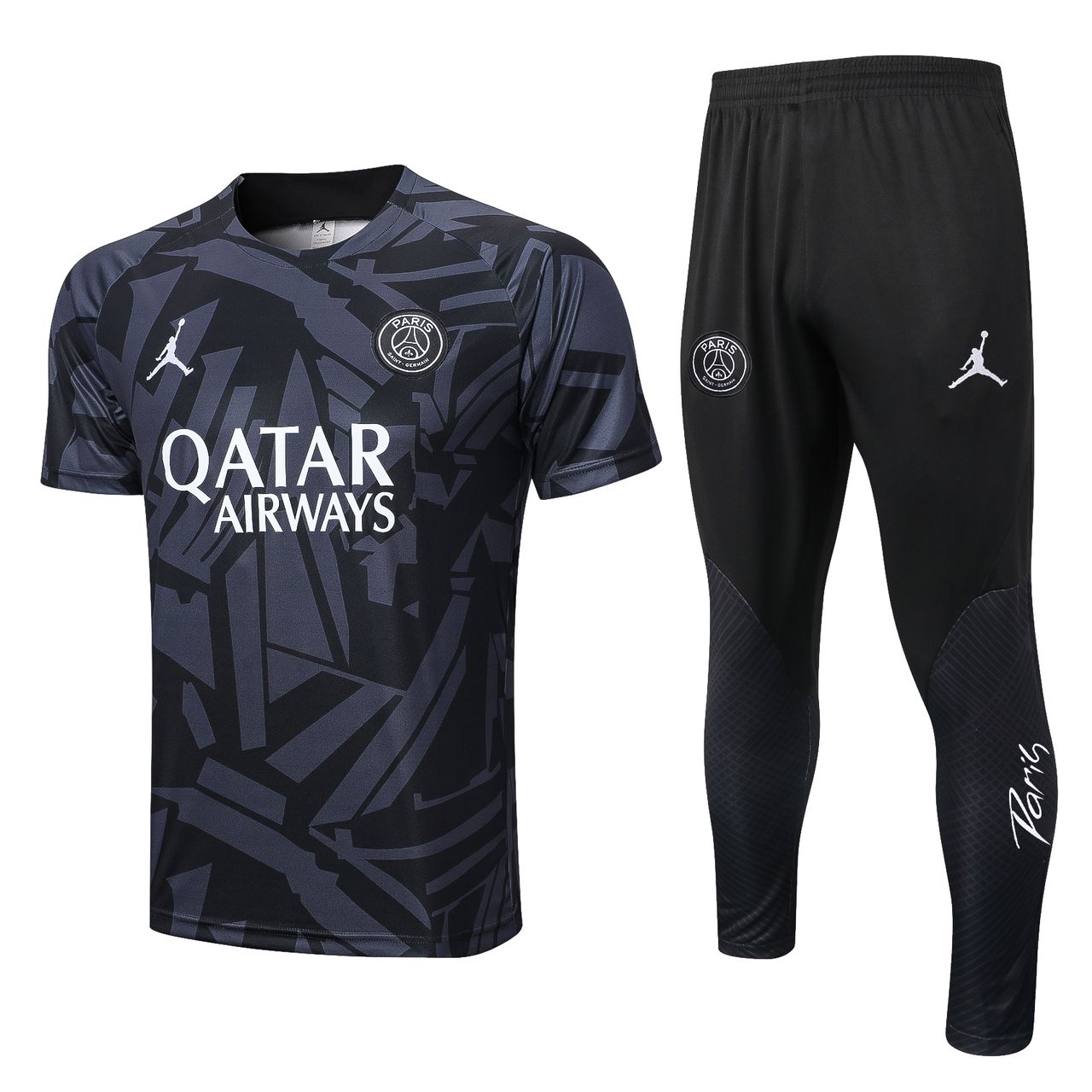 PSG Patterned training suit 2022-23 Grey| Black