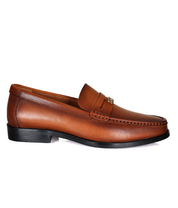 Brown Clarks Penny Loafers