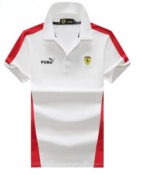 Ferrari Men's White Polo-Shirt
