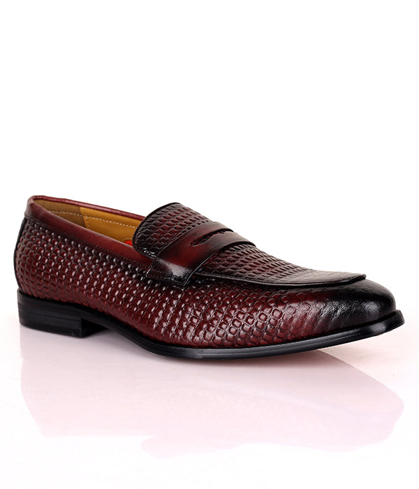 Dotted John Foster Penny Slip-on Loafers|Coffee