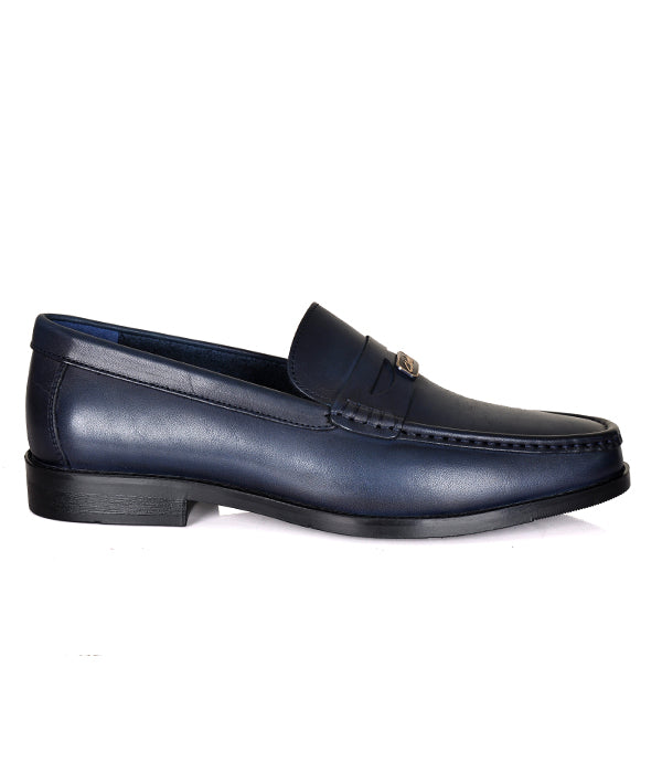 Blue Clarks Penny Loafers