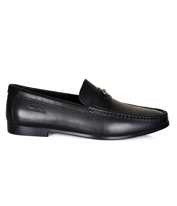 Clarks Black Slip-ons Loafers