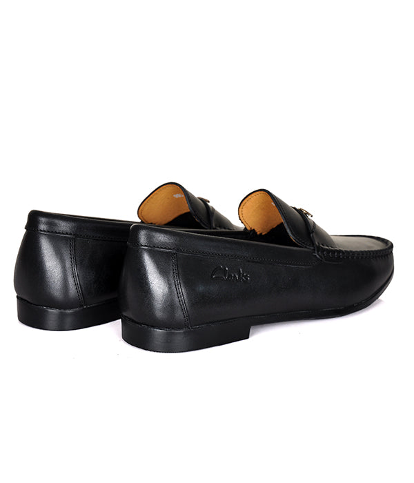 Clarks Black Slip-ons Loafers