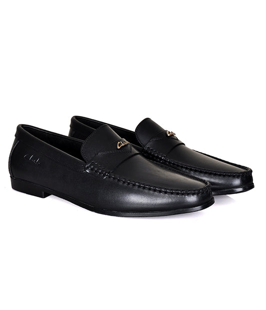 Clarks Black Slip-ons Loafers