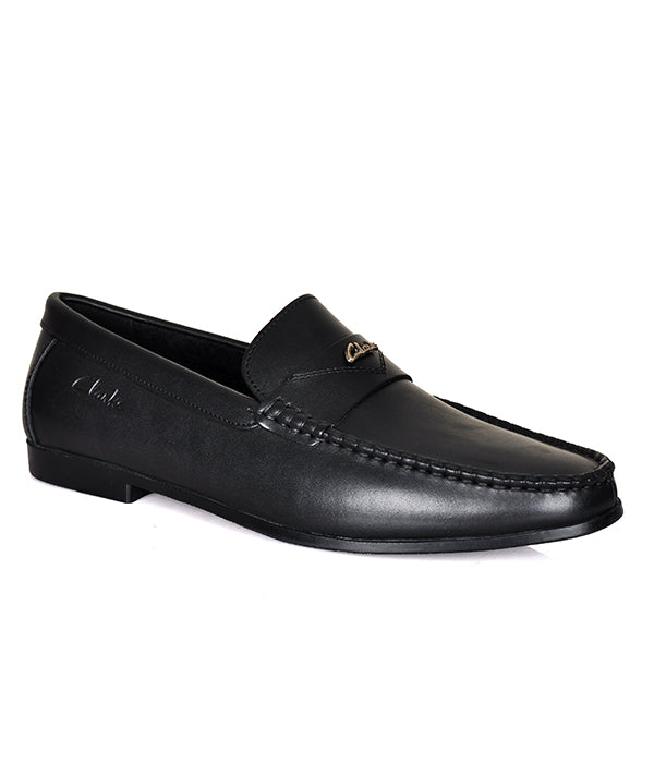 Clarks Black Slip-ons Loafers