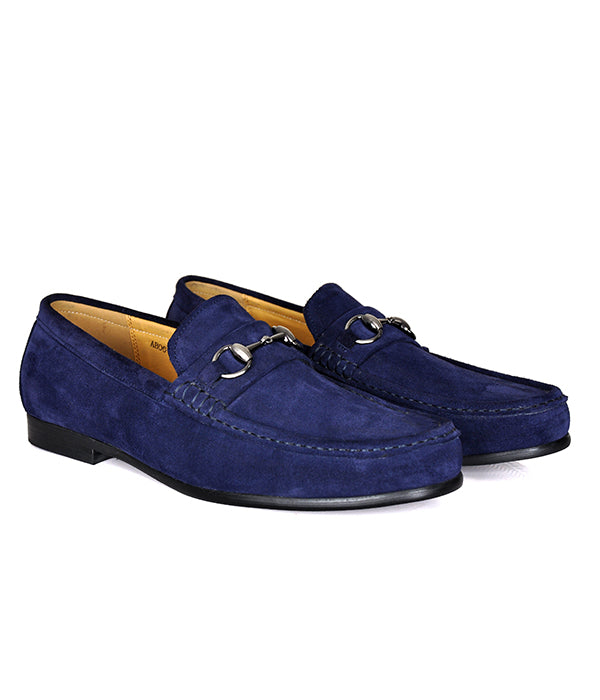 Aldo Men's Suede Horse-bit Shoe | Navy