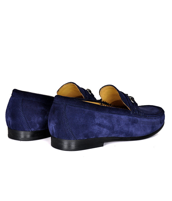 Aldo Men's Suede Horse-bit Shoe | Navy