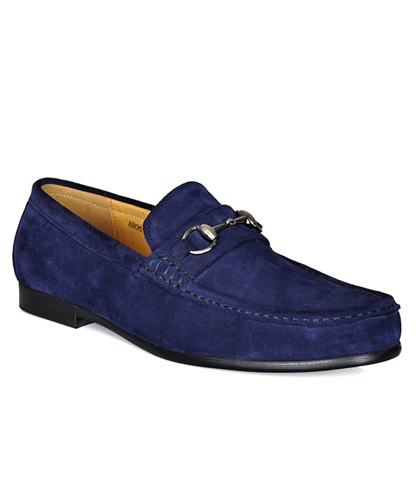 Aldo Men's Suede Horse-bit Shoe | Navy