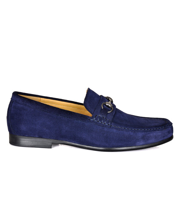 Aldo Men's Suede Horse-bit Shoe | Navy