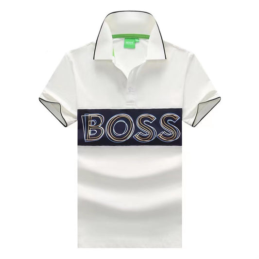 Hugo Boss Cotton Regular Fit White Men's Polo Shirt