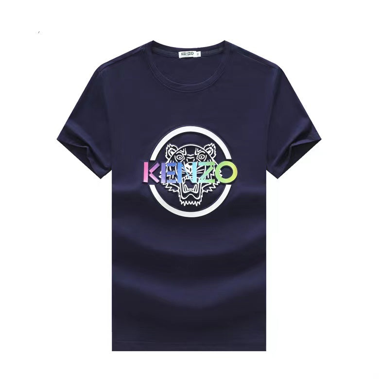Kenzo crew-neck t-shirt with Tiger logo| Blue