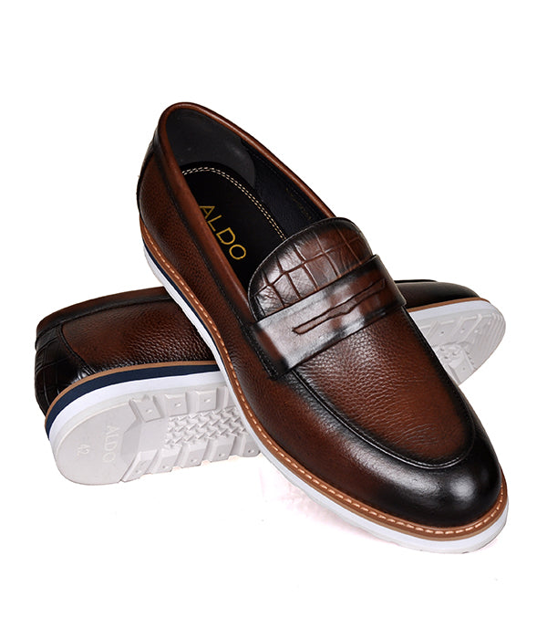 Aldo Coffee Penny Loafers