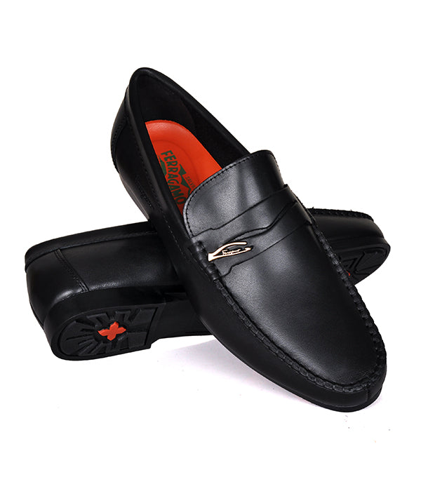 S.F Men's Penny Loafers Black