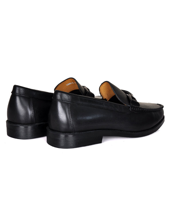 Aldo Black Horse-Bit Loafers