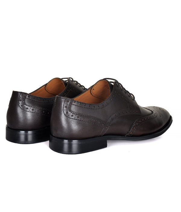 Aldo Coffee Brogues Leather Shoes